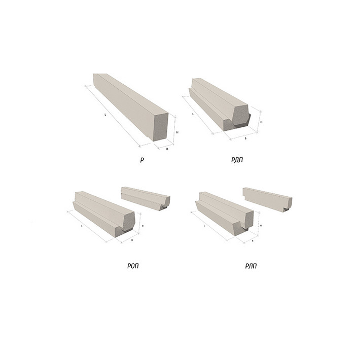Ригель железобетонный 1РОР 6.56