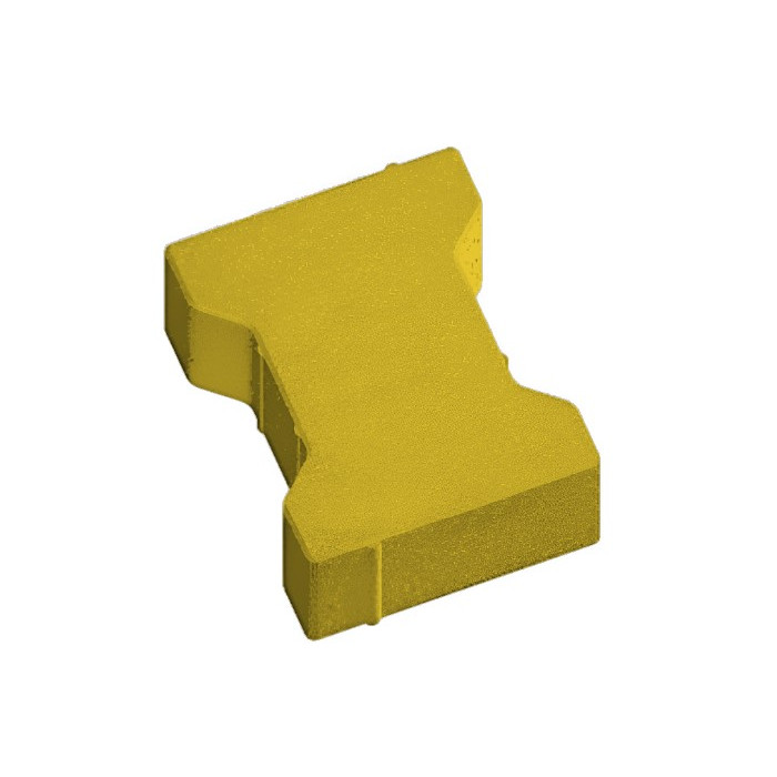 Фигурная тротуарная плитка Катушка 10 Желтый